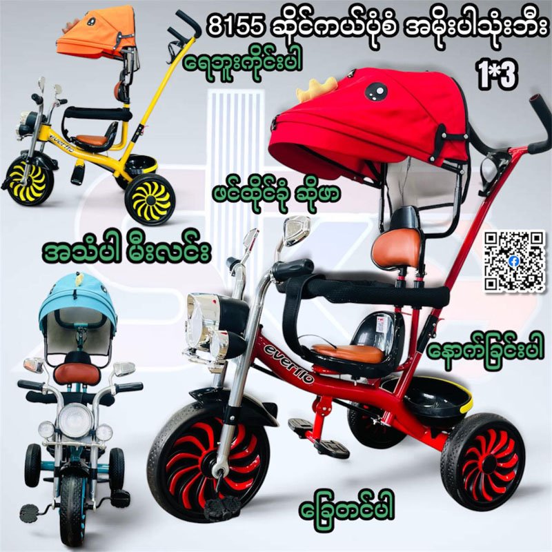 8155 Tricycle With Roof (1*3)